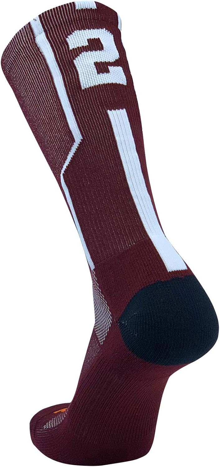 TCK Player ID Jersey Number Crew Socks Maroon White Singles