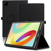 Case for TCL Tab 8 Gen 2 8.7 inch, TCL Tab 8 Gen 2 Tablet Case, Folding Stand Protective Cover with Pencil Holder and Wrist Strap, Full Protection. (Black)