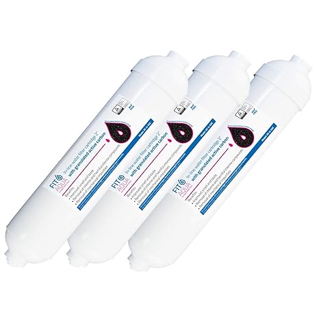 Fit aqua AC-ILW AM-SET.LLL 3 x Kühlschrankwasserfilter Side ersetzt BL-9808, 3 Stück