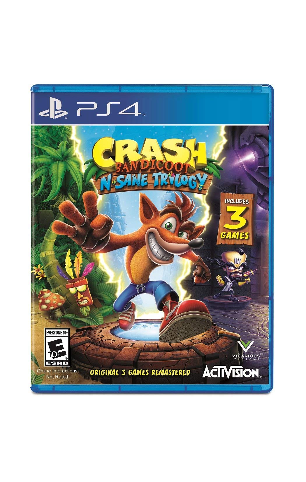 Crash Bandicoot N. Sane Trilogy - PlayStation 4 Standard Edition (Renewed)