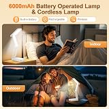 One Fire 6000mAh Rechargeable Desk Lamp 3 Colors Dimmable USB Portable view 2