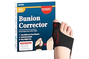 ZRCZRC 2PCS Bunion Corrector for Women & Men, Big Toe Straightener, Bunion Corrector Sleeve,Widened Strap Design, Hallux Valgus Pain Relief, Comfortable And Breathable, Day And Night Support
