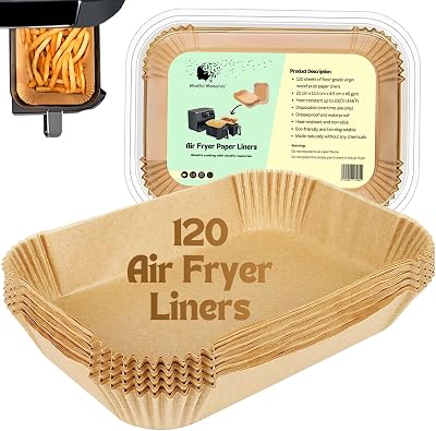 Mindful Memories Air Fryer Liners 120 pcs Non-Stick for Ninja Fryer