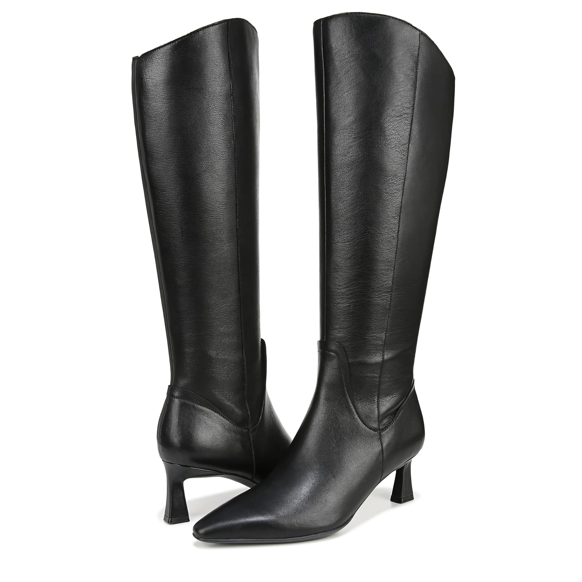 Naturalizer Womens Deesha – Wide Calf Boot Black 8 X-Wide