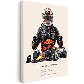 Poster Master Car Racing Driver Canvas - Race Car Print - Sports Art - Gift for Men, Women & Car Enthusiast - Minimal Art - Decor for Office, Dorm or Garage - Available in 8x10 to 30x40