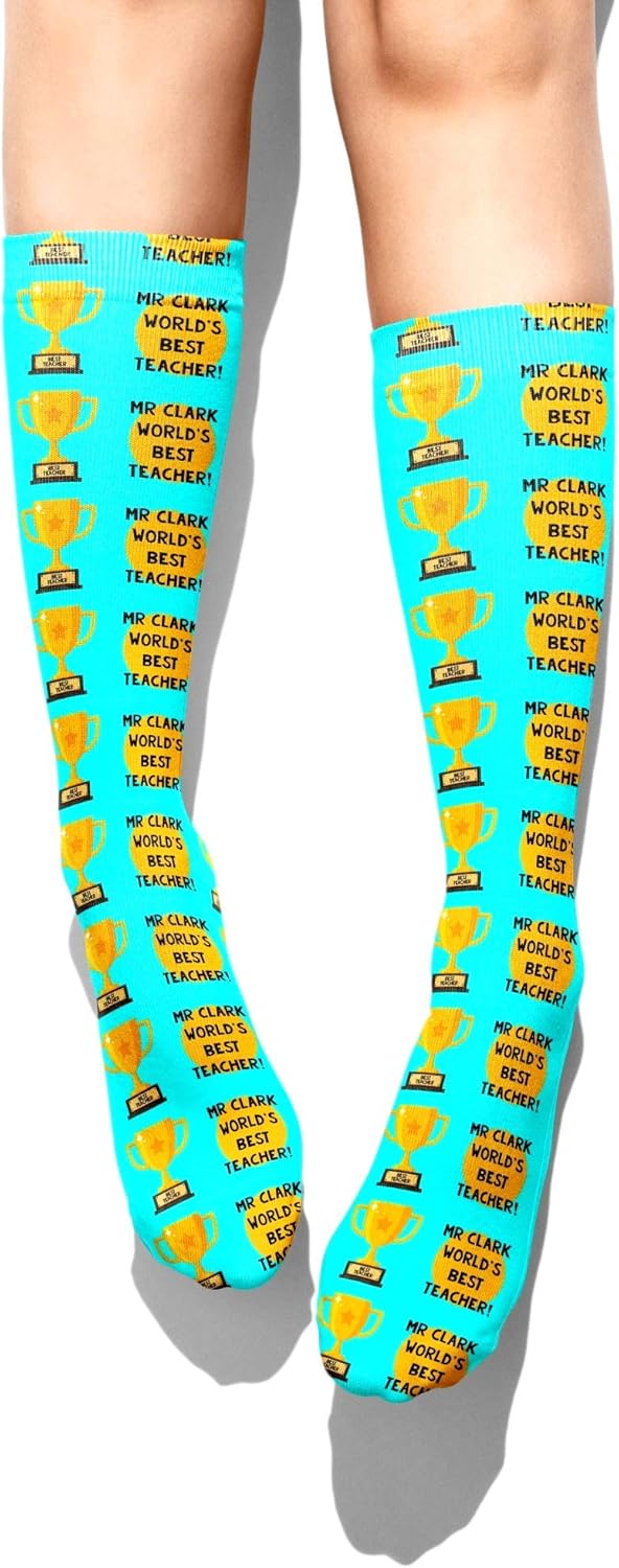 World's best teacher socks personalised socks funny socks teacher