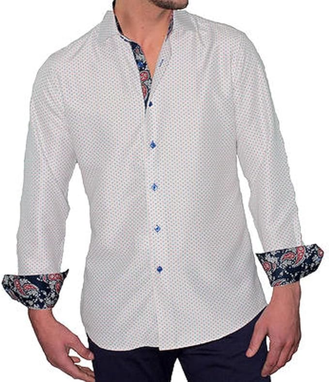 mens white fitted shirt