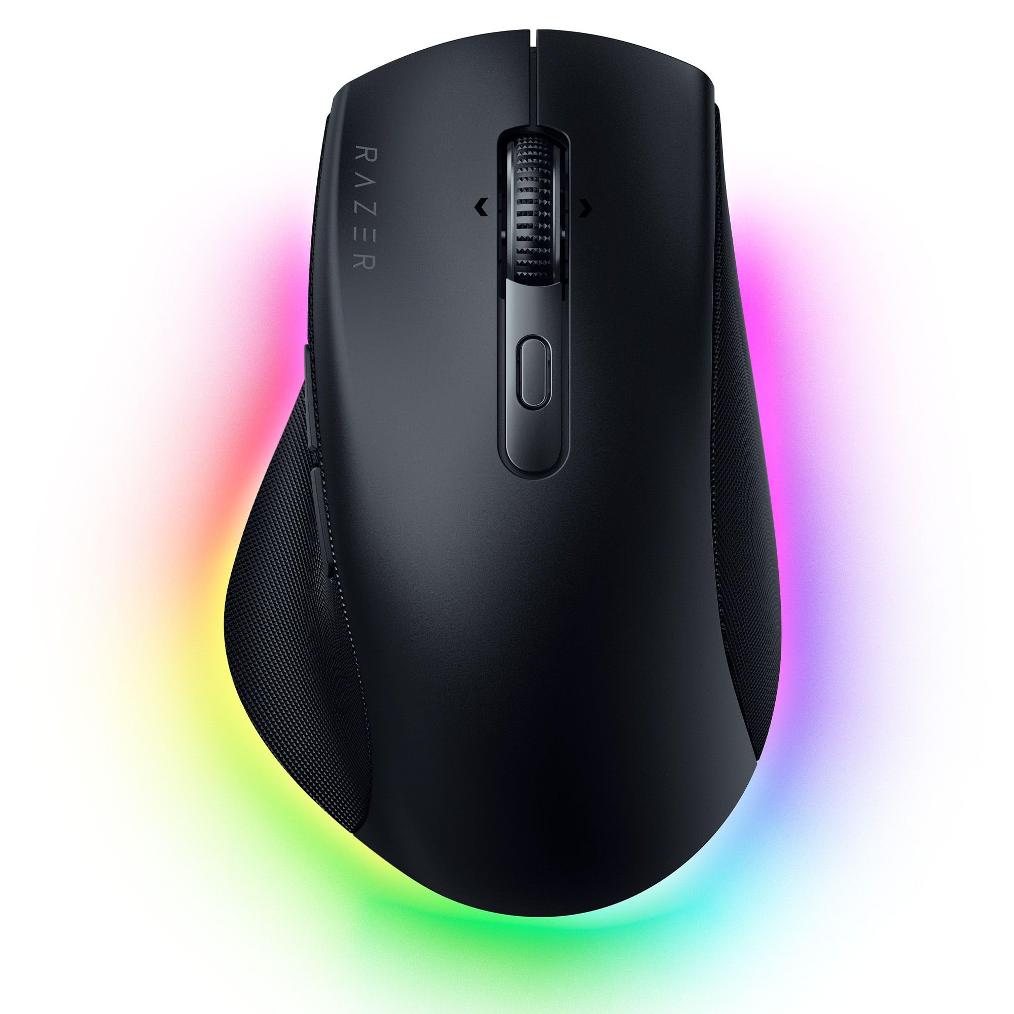 Photo 1 of Razer Pro Click V2 Wireless Mouse: Right-Handed Ergonomic Design with Thumb Rest - AI Prompt - Long Battery Life - Multi Device Connectivity via 2.4GHz, Bluetooth, or USB C Wired Mode - Chroma RGB