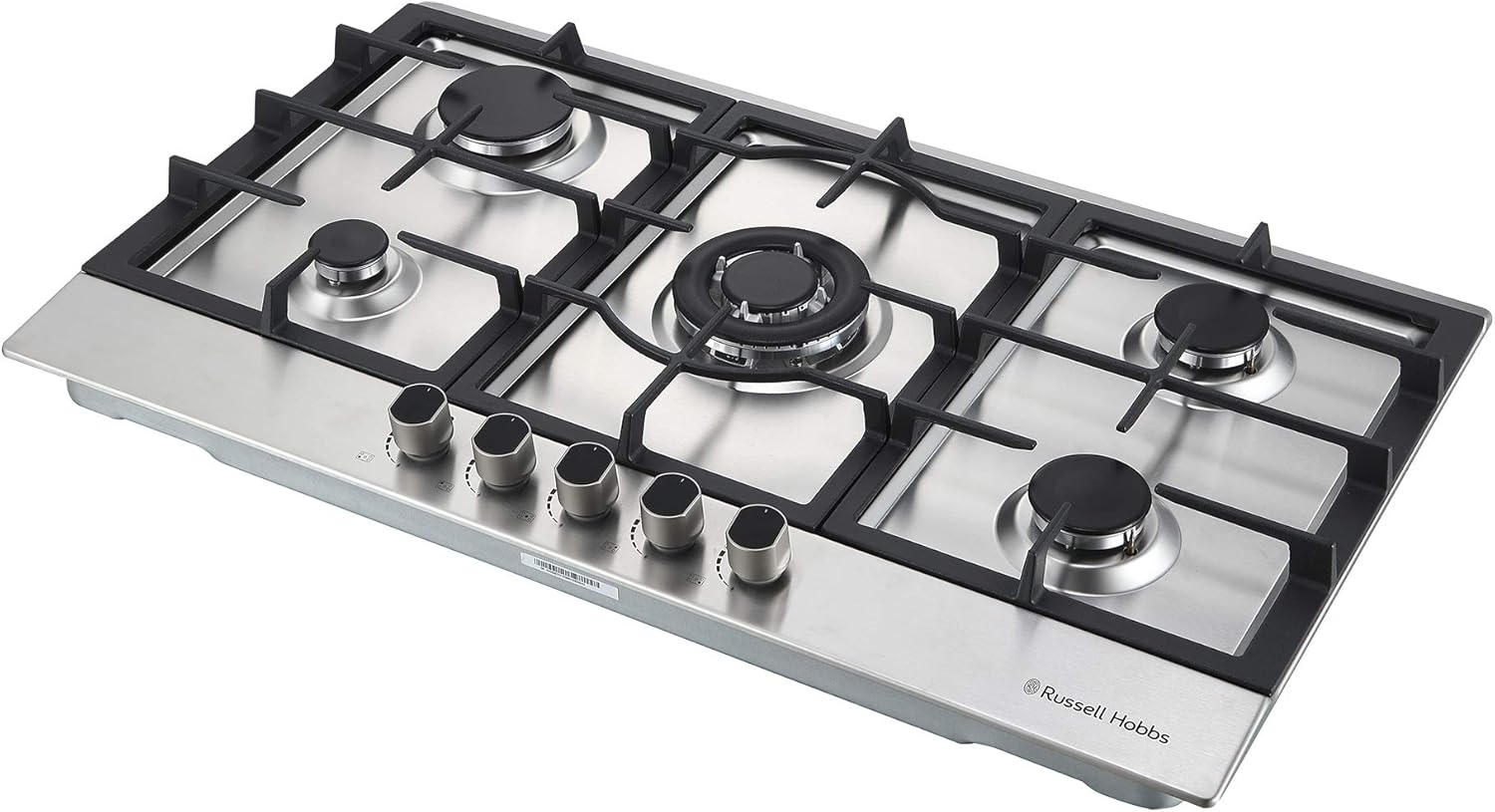 Russell Hobbs RH86GH702SS 5 Burner Gas Hob, Stainless Steel BigaMart