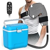 COLDSOOT Programmable Ice Machine for Shoulder After Surgery w/Temp Disp | Cold Therapy Machine for Shoulder w/ Quiet Pump, 12H Pain Relief &amp; Recovery, Cryotherapy System w/ Shoulder-Specific Pad