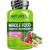 NATURELO Whole Food Multivitamin for Women - with Vitamins, Minerals, & Organic Extracts - Supplement for Energy and Heart Health - Non GMO - 120 Vegan Capsules