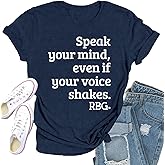 Qskall Equality Shirt for Women Ruth Bader Ginsburg T-Shirt RBG Tee Human Rights Tops