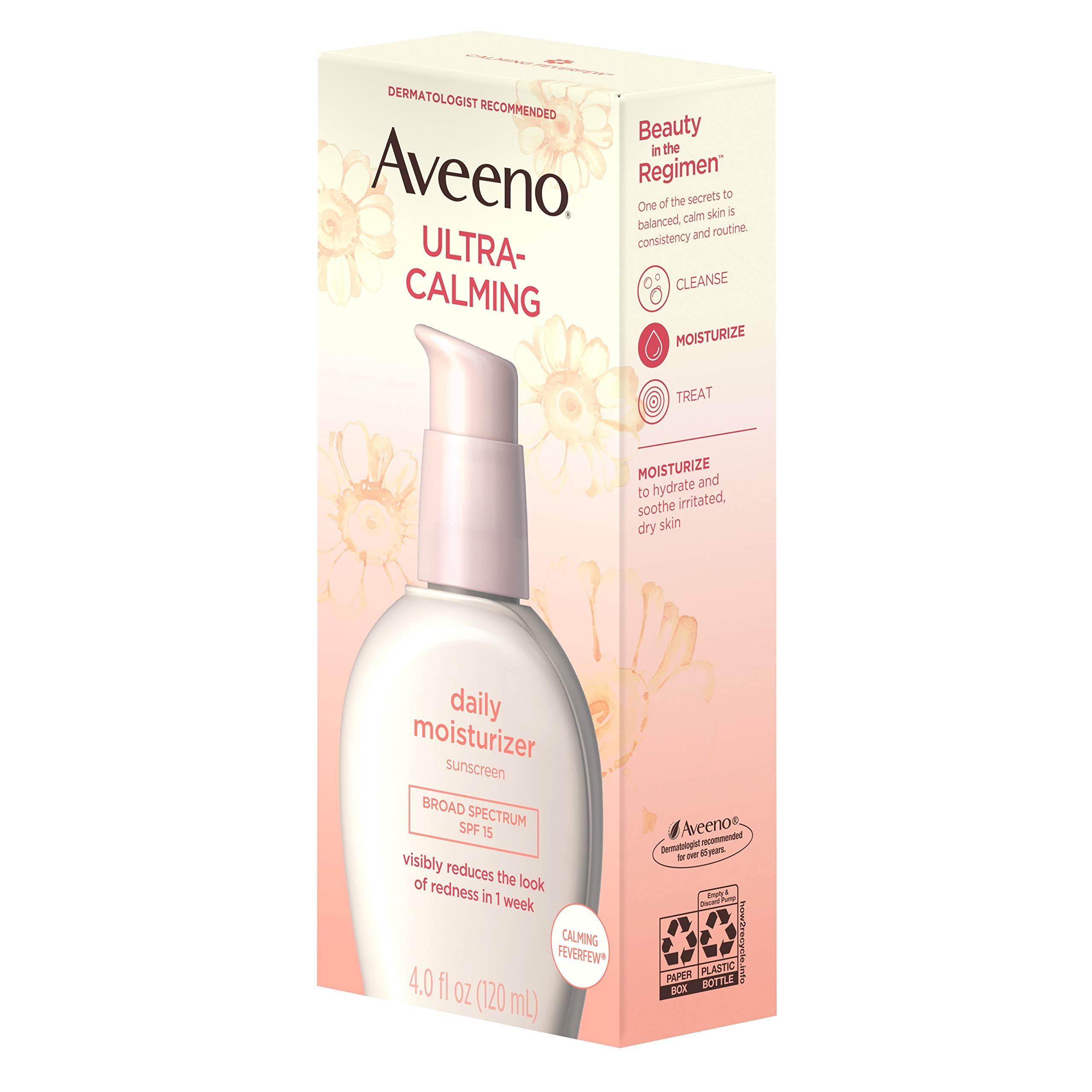 Aveeno UltraCalming FragranceFree Daily Facial Moisturizer for Sensitive, Dry Skin with SPF 15