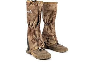 ORRINSPORTS Waterproof Adjustable Leg Gaiters for Men and Women Snow Boot Gaiters for Hiking in Hunting Sand and Mud Mountain Climbing or Snowshoeing