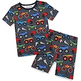 babee Reshinee Bamboo Viscose Toddler Car Pajamas Boys Girls Kids Short Cool Summer 12M-8Y Snug fit Pjs Set 2pcs