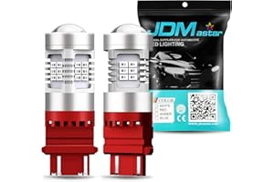 JDM ASTAR Extremely Bright PX Chipsets 3056 3156 3057 3157 LED Bulbs For Brake Light Tail lights, Brilliant Red