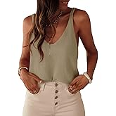 Tankaneo Womens Knit Sweater Tank Tops Casual Summer V Neck Loose Fit Sleeveless Camisole Shirts
