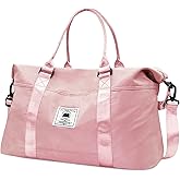 Travel Duffle Bag, Waterproof Sport Tote Gym Bag for Women Men, Overnight Weekender Carry On Bag with Wet Pocket