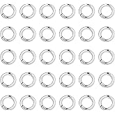 4mm Sterling Silver Jump Rings for Jewelry Making 925 Sterling Silver Open Jump Rings for DIY（100 PCS）