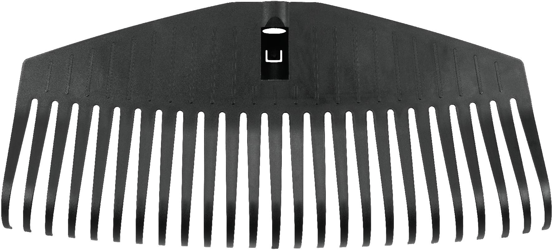 Fiskars leaf broom head, 25 tines, connectable with Fiskars Solid handle, width: 51.1 cm, plastic tines, black, L, Solid, 1014915