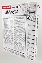 uni-ball PIN Manga Starter Set Fineliners 3 Fineliner 5 Brush Tip 1 Pencil view 5