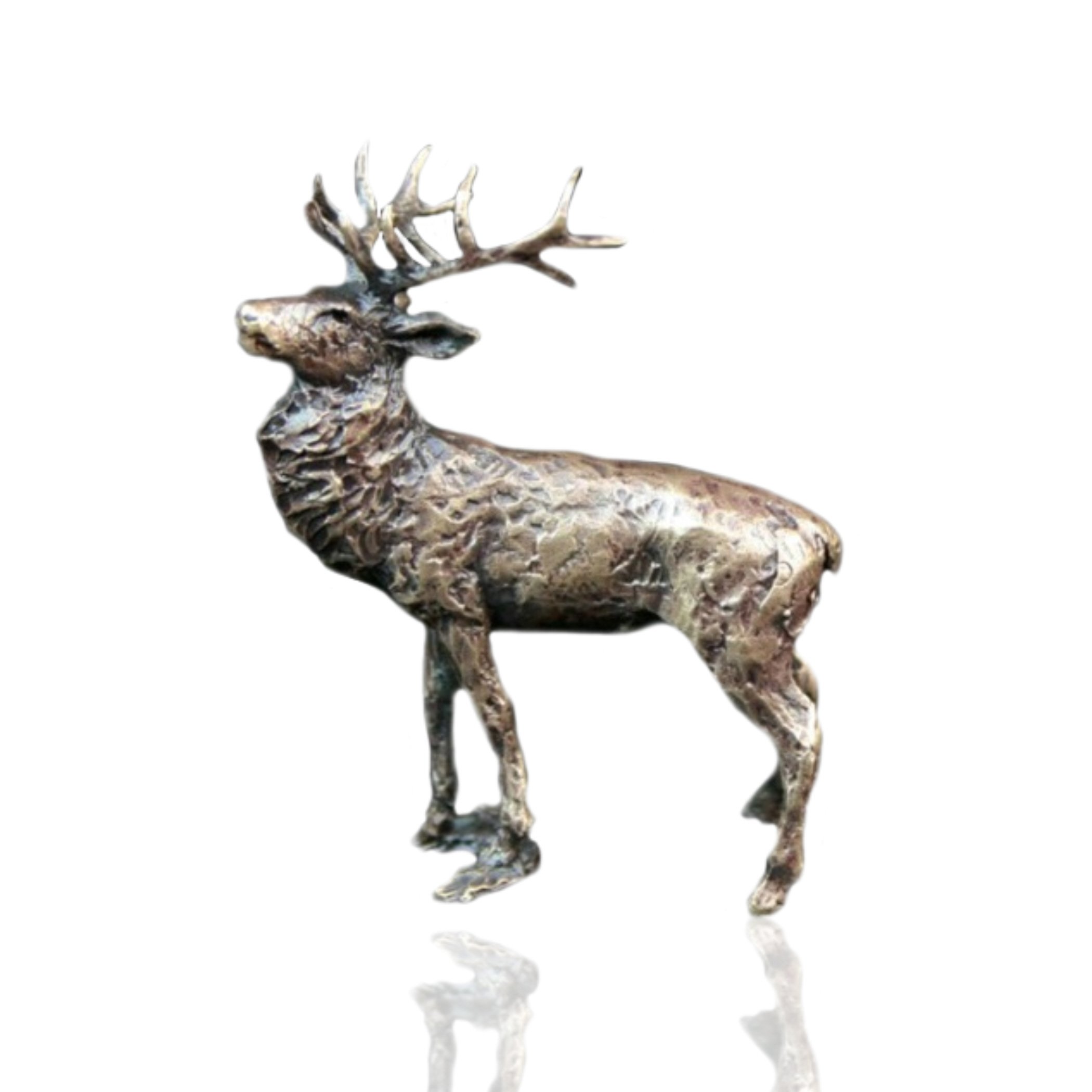 Butler & Peach - Solid Bronze Miniature Stag