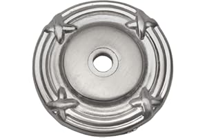 10 Pack - Cosmas 9468SN Satin Nickel Cabinet Hardware Knob Backplate/Back Plate