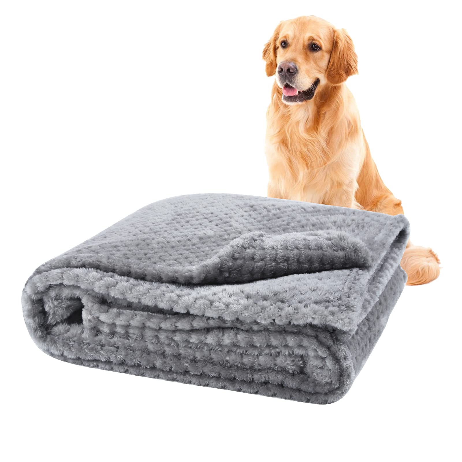 Baodan Dog Cat Blanket Washable, 120 x 100cm Fleece Puppy Pet Blankets for Dogs, Warm and Soft Dog Blankets for Sofa Bed — image 1