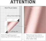 Lya Vinyl Matte Metallic Rose Gold Vinyl 12x5ft for Cricut Silhouette Cameo view 3