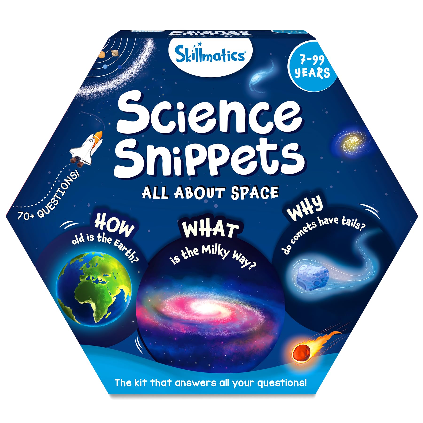 Skillmatics Flash Cards - Science Snippets Space, STEM Learning Educational Toys & Learning Aids for Kids, Gifts for Boys & Girls Ages 7, 8, 9 & Up, Homeschool, Classroom & Travel Activity
