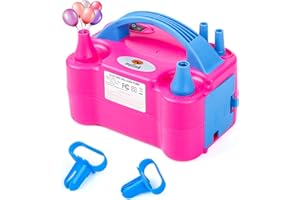 Nulink Electric Balloon Pump, Portable Electric Balloon Blower Machine Balloon Air Pump Dual Nozzle 110V 600W Balloon Inflator for Party Decorations