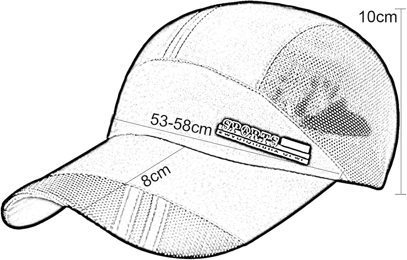 Panegy Unisex Quick Dry Sports Cap Sun Hat Summer UV Protection Outdoor Cap Dark Gray: Clothing