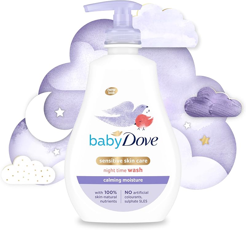 Baby Dove Calming Moisture Head to Toe Wash 400ml Chamomile for Sensitive Skin