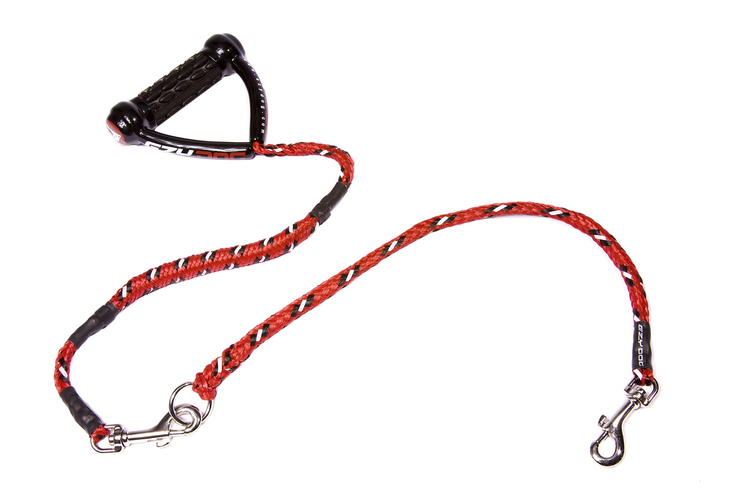 EzyDog Dog Lead Cujo combo A 25" 100cm +1 Cujo extension 24" Red