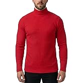 Zengjo Mens Turtleneck Long Sleeve Shirts Thermal Baselayer Tops Soft