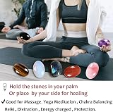XIANNVXI Clear Quartz Palm Stone 2.4” 0.7” Thick Healing Crystal Gift Boxed view 7