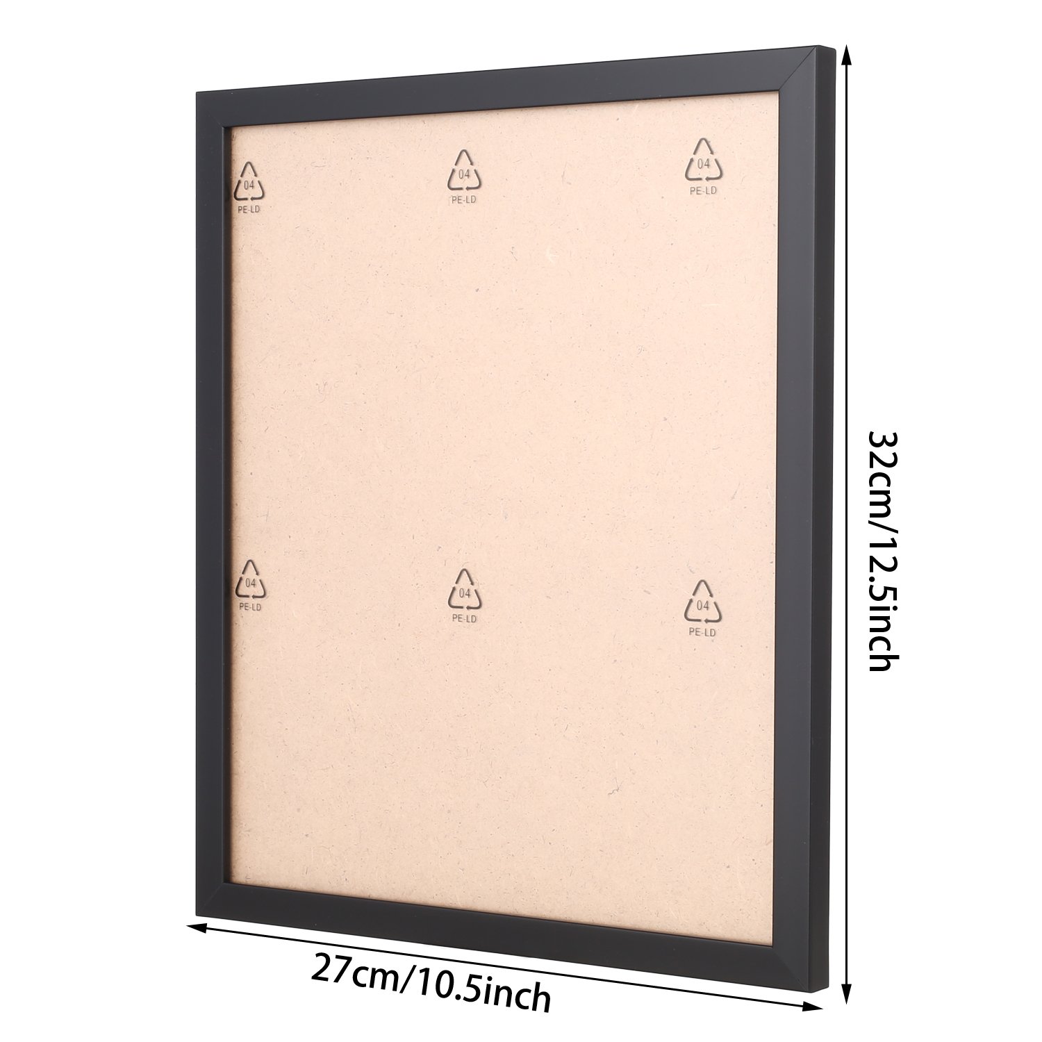 Homdox Modern 6 Pieces 12inch Wall Hanging Display Home Decor Picture Photo Frame Set-Black