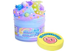 Peachybbies Dreamy Axolotl Cloud Slime - Made in USA Premium, 100% Authentic, 7 oz., Scented for Kids, ASMR, Axolotl Gifts, Slime Charms, Fidget Toys