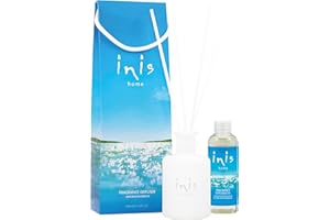 Inis the Energy of the Sea Reed Diffuser Set - Oil Diffuser - Ocean Fresh Fragrance for Home - Includes Fiber Reed Sticks, Fragrance Oil & Glass Bottle