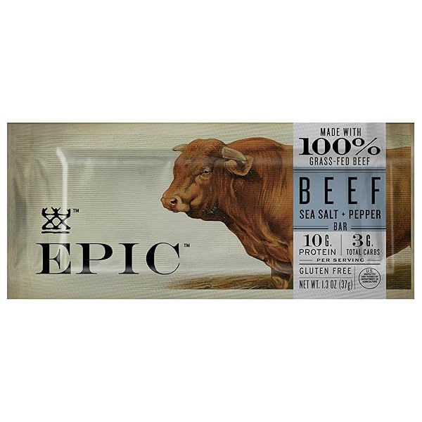 EPIC PROVISIONS BEEF SEA SALT & PEPPER BAR, 1.3 OZ