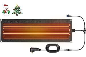 Bullro Heated Snow Melting Mats - Heated Outdoor Mats for Walkways - Electric Snow Melting Mats for Decks and Sidewalks(30” x 10")