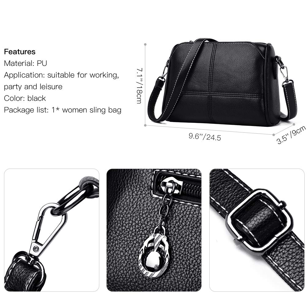 VBIGER Handtaschen Damen Klein PU Leder Umhängetasche Leicht Schultertasche Hobo Taschen groß Perfektes Geschenk für Mama und Tante