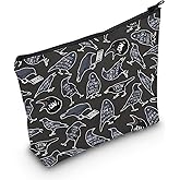 MNIGIU Funny Crow Friend Inspired Cosmetic Bag Crow Bird Lover Gift Black Crow Makeup Bag Birdwatching Gift (Crow Bird Black)