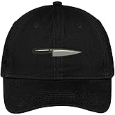 Trendy Apparel Shop Knife Embroidered Low Profile Soft Cotton Brushed Baseball Cap