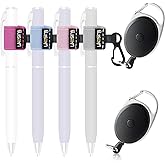 Likesing Retractable Pen Holder, 27.5" Reel Elastic Pencil Holder with Belt Clip for Nurses, Teachers, Waitres, Carpenter