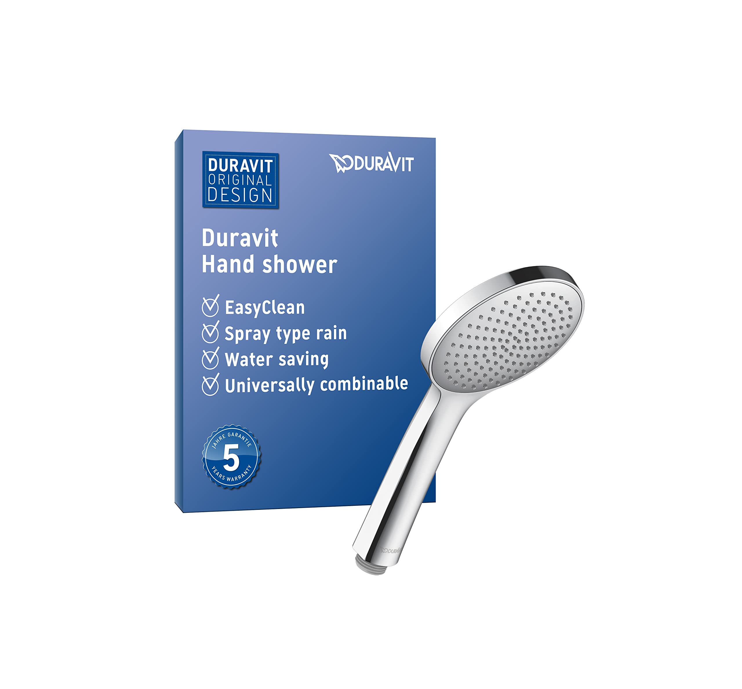 Duravit UV0652014010 Universal Shower Head, Chrome, Chrom