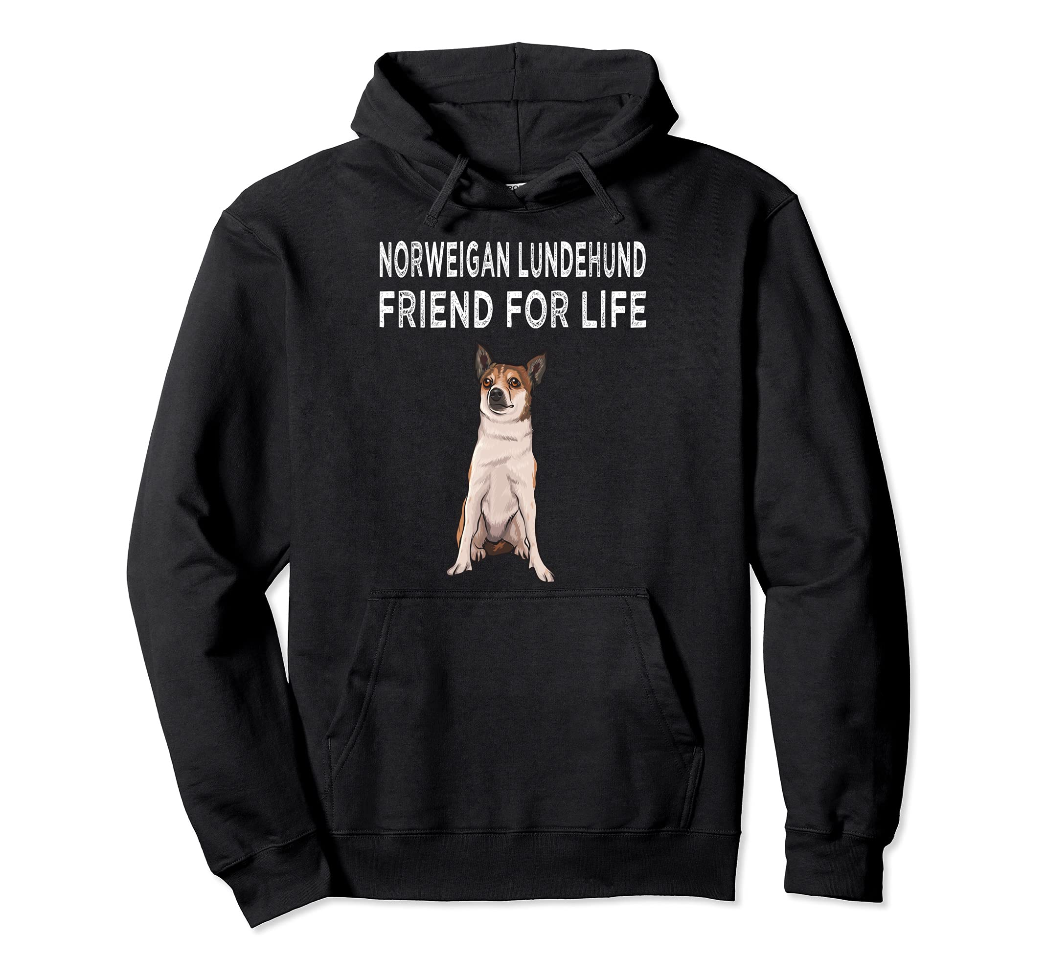 Norwegian Lundehund Friend For Life Dog Friendship Pullover Hoodie