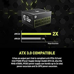 MSI MAG A750GL PCIE 5.1 & ATX 3.1 Gaming Power