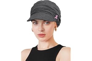 Awefeel Chemo Headwear Viscose Newsboy Cap for Women Fall and Winter Hats