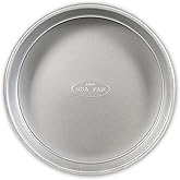USA Pan Bare Bakeware Traditional Aluminized Steel Uncoated Round Cake Pan, Made without nonstick coating, 9-Inch